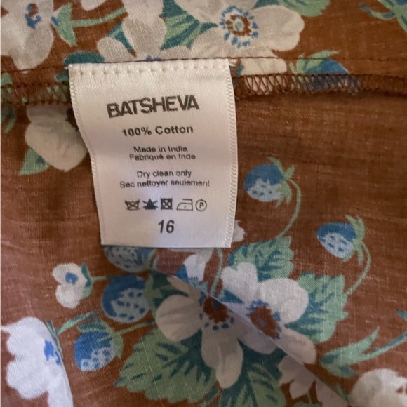 Batsheva Clarice Dress in Brown Lily 16 - Picture 13 of 16